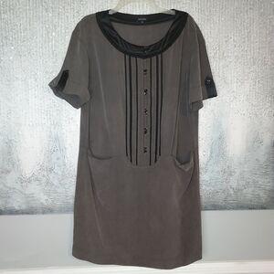 Jaeger 100% SILK  Shift Dress Sz-14